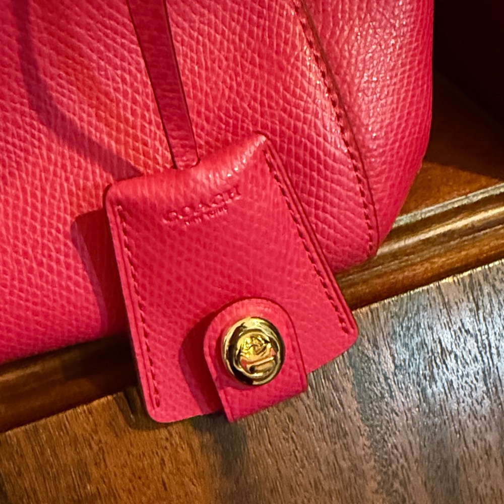 Coach Fuchsia Leather Satchel - Picture 4 of 4
